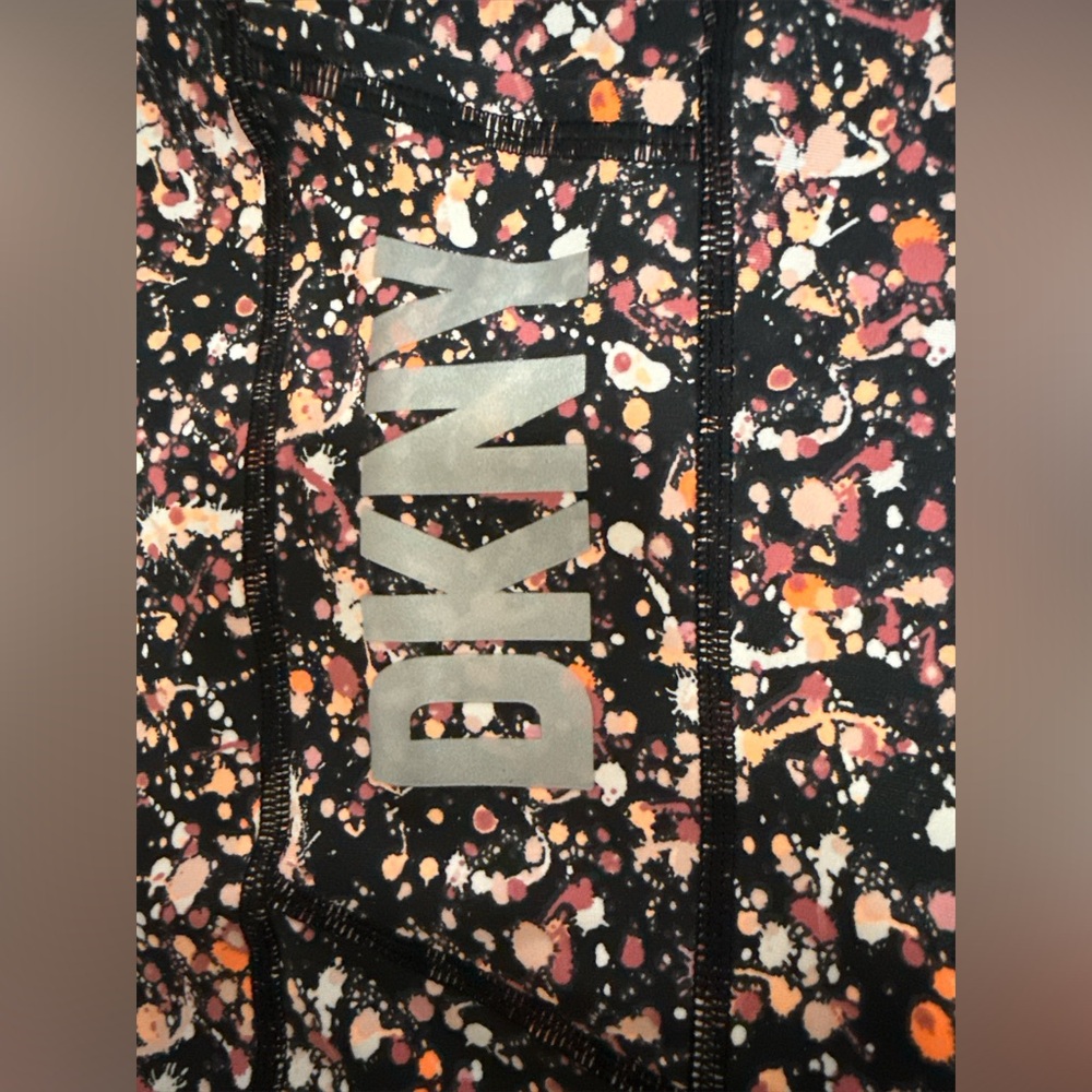 DKNY Sport Paint Splatter Leggings M‎ euc - Picture 3 of 6